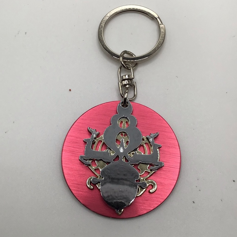 Pre-loved Keyring in Rose and Silver